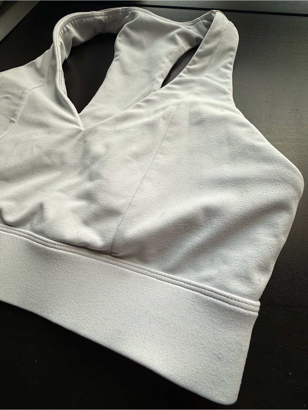 Fabletics White Racerback Sports Bra - Picture 4 of 4